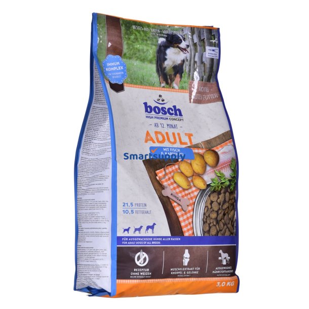 BOSCH Fish & Potato - t�rfoder til hunde - 3 kg