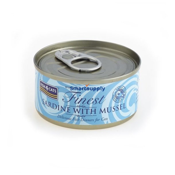 Fish4cats Sardin Med Musling - Vdfoder Til Katte - 70G