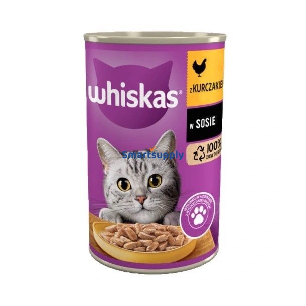 WHISKAS Chicken in sauce - vdfoder til katte - 400g