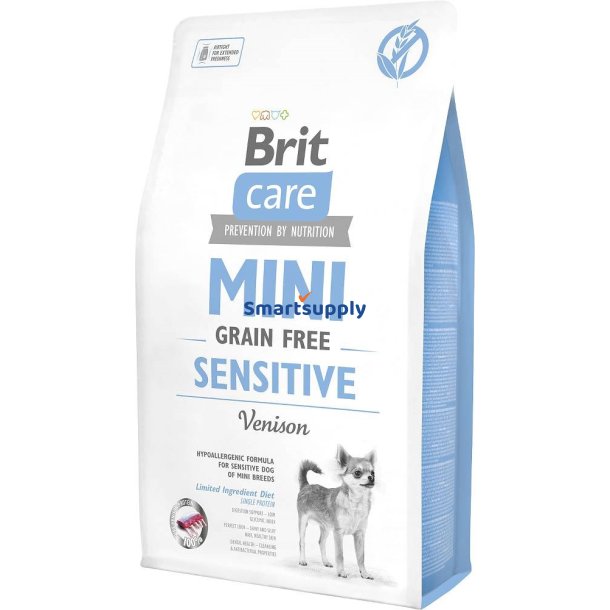 Brit Care Kornfrit Sensitive Vildt Trfoder Til Hunde - 2 Kg