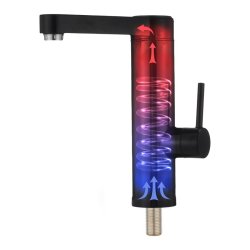 Gennemstrmningsvandvarmer N'OVEEN IWH965 INOX BLACK