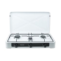 Ravanson K-03TB (Hvid) Bordplade 60 cm Gaskomfur 3 zone(s)