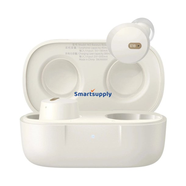 Baseus Bowie E18 - TWS trdlse in-ear-hovedtelefoner, hvid