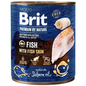 BRIT Premium by nature Fish with fish skin - vdfoder til hunde - 800g