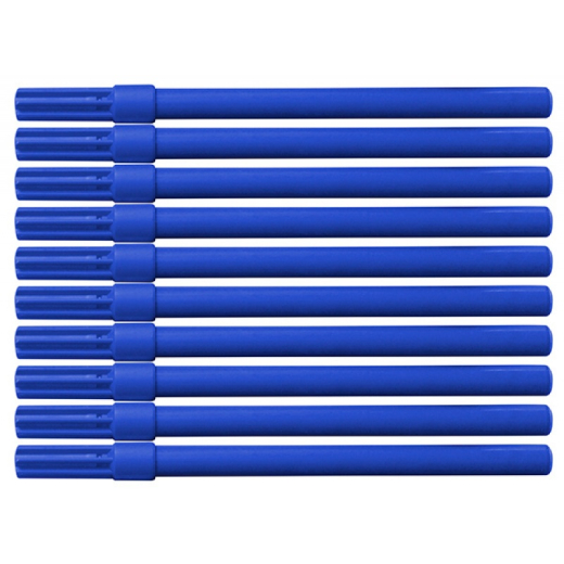 Bl� fiberpen tuscher 1mm - 10 stk