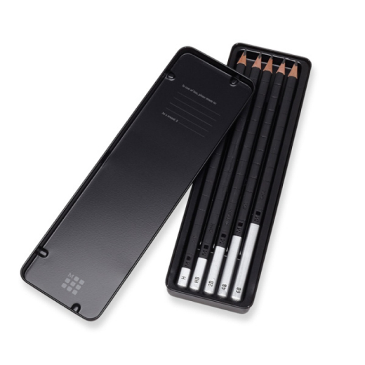 Blyanter Moleskine 5 h�rdheder cedertr� - metal�ske - 5 stk