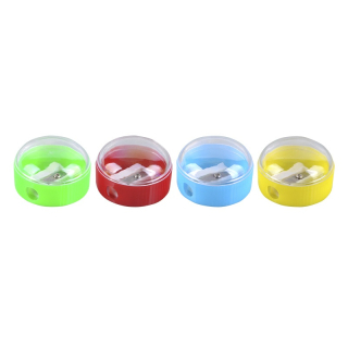 Blyantspidser rund assorterede farver - 1 stk