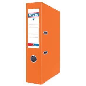 Brevordner A4 neon orange - 75 mm ryg - 10 stk