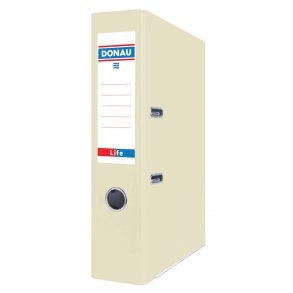 Brevordner A4 pastel gul - 75 mm ryg - 10 stk