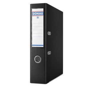 Brevordner A4 sort premium - 75 mm ryg - 10 stk