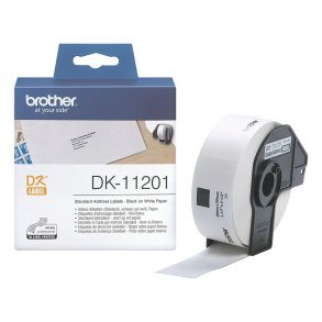 Brother DK11201 labelrulle 29mm x 90mm 400 stk original