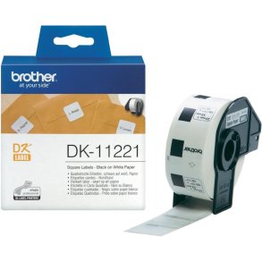 Brother DK11221 label 23mm x 23mm 1.000 stk original