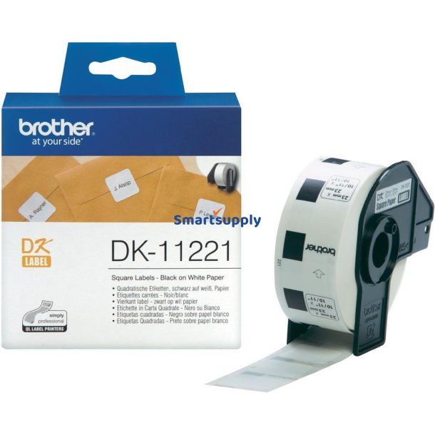 Brother DK11221 label 23mm x 23mm 1.000 stk original