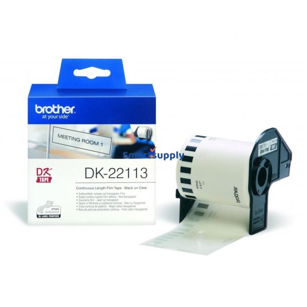Brother DK22113 endel�s plastiktape 62mm x 15,2m original
