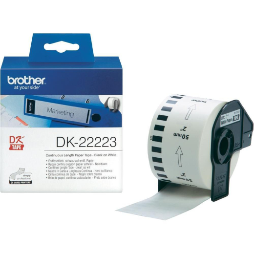 Brother DK22223 papirtape endel�s 50mm x 30,5m original