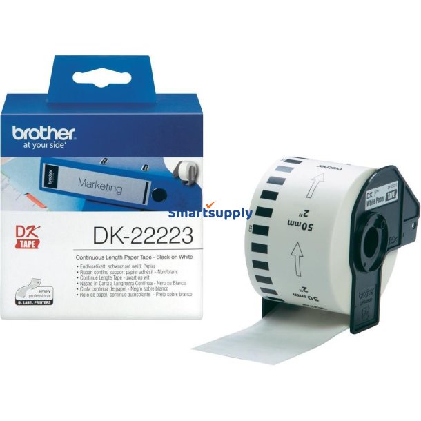 Brother DK22223 papirtape endel�s 50mm x 30,5m original