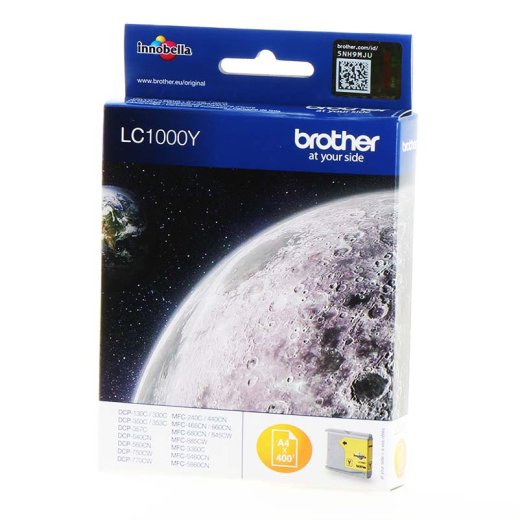 Brother LC1000 Gul bl�kpatron 6,5ml original
