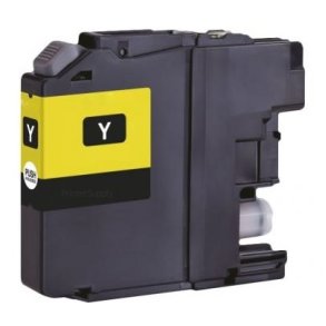 Brother LC123 Gul blkpatron 11ml kompatibel