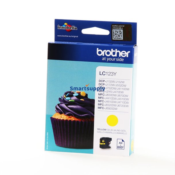 Brother LC123 Gul blkpatron 6ml original