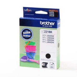 Brother LC221 Sort blkpatron 6,3ml original