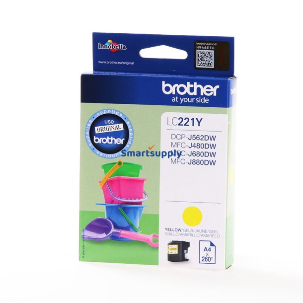 Brother LC221 Gul blkpatron 3,9ml original