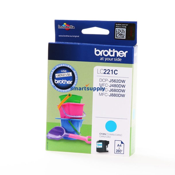 Brother LC221 Cyan blkpatron 3,9ml original