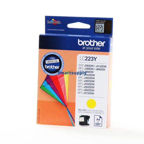 Brother LC223 Gul blkpatron 6ml original