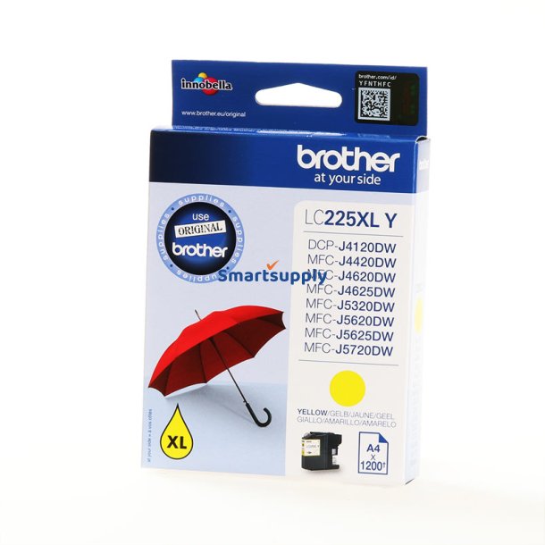 Brother LC225XL Gul blkpatron 12ml original