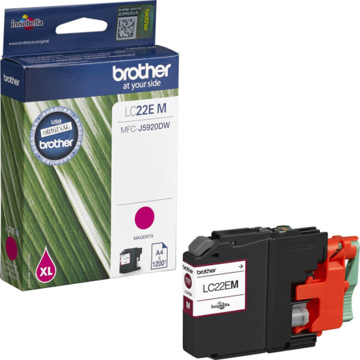 Brother LC22E Magenta bl�kpatron 24ml original