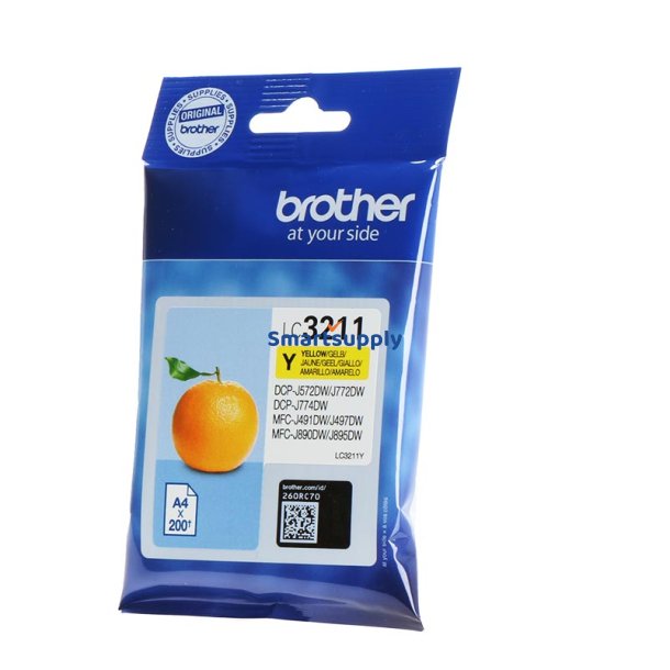Brother LC3211 Gul blkpatron 3ml original
