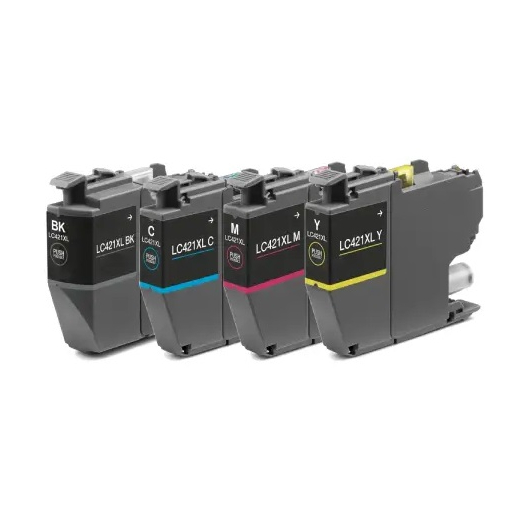 Brother LC421XL BCMY 4 bl�kpatroner kompatibel rabatpakke
