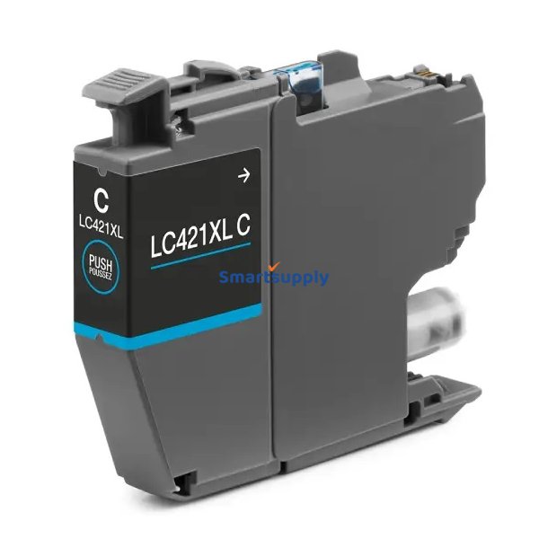 Brother LC421XL Cyan blkpatron 500 sider kompatibel