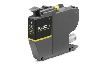 Brother LC421XL Gul bl�kpatron 500 sider kompatibel