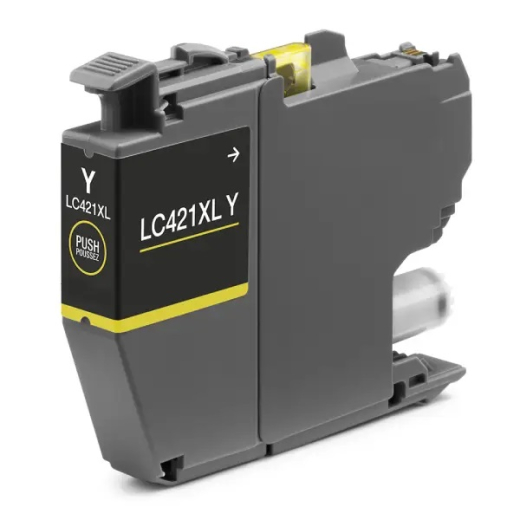 Brother LC421XL Gul bl�kpatron 500 sider kompatibel