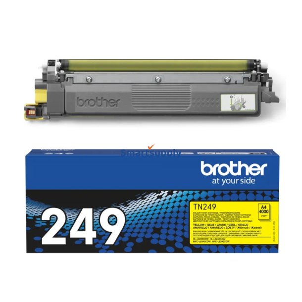 Brother TN-249 Gul toner 4.000 sider original