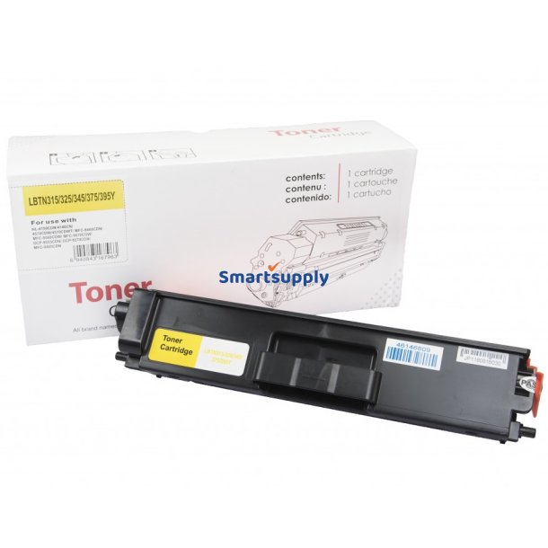 Brother TN-320 Gul toner 1.500 sider kompatibel