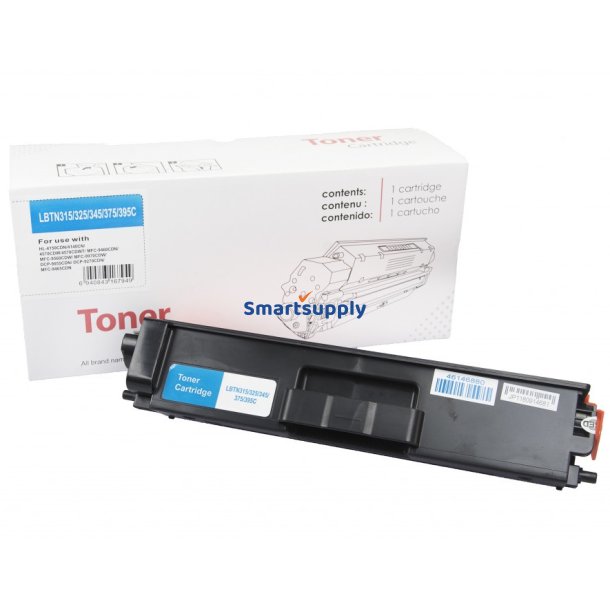 Brother TN-325 Cyan toner 3500 sider kompatibel
