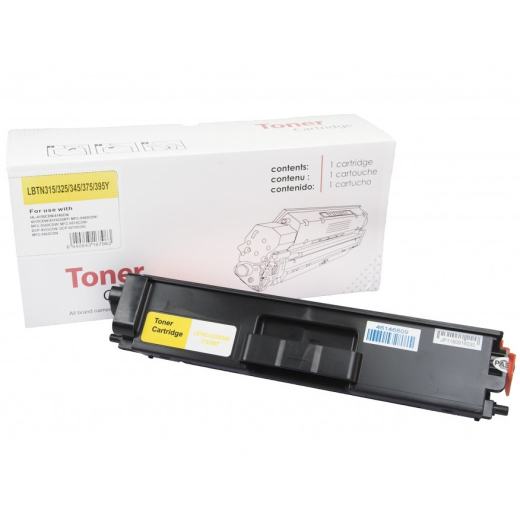 Brother TN-326 Gul toner 3.000 sider kompatibel