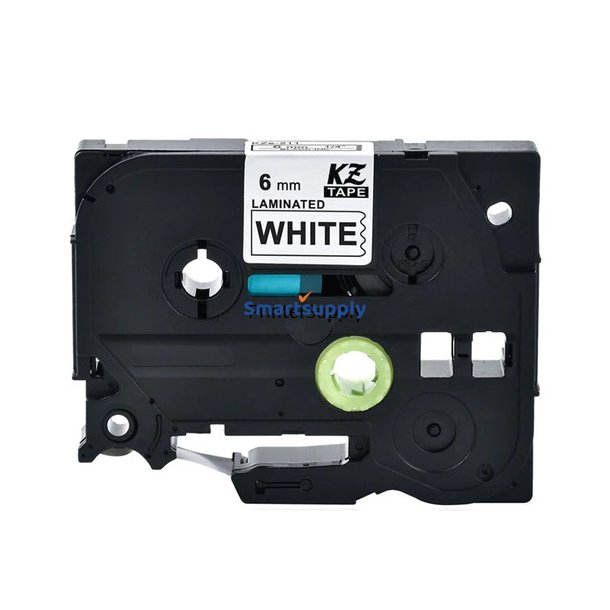 Brother TZe-211 sort tekst p� hvid tape 6mm x 8m kompatibel