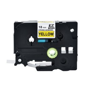 Brother TZe-641 sort tekst p gul tape 18m x 8m kompatibel
