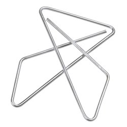 Butterfly papirclips 41 mm blanke 50 stk