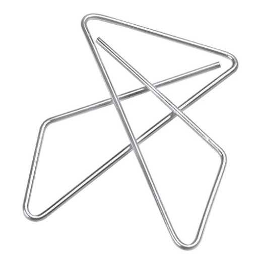 Butterfly papirclips 41 mm blanke 50 stk