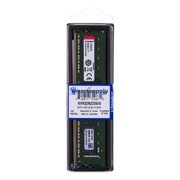 Kingston Kvr32n22s6/8 Ram 8Gb 1 X 8Gb Ddr4 3200 Mhz