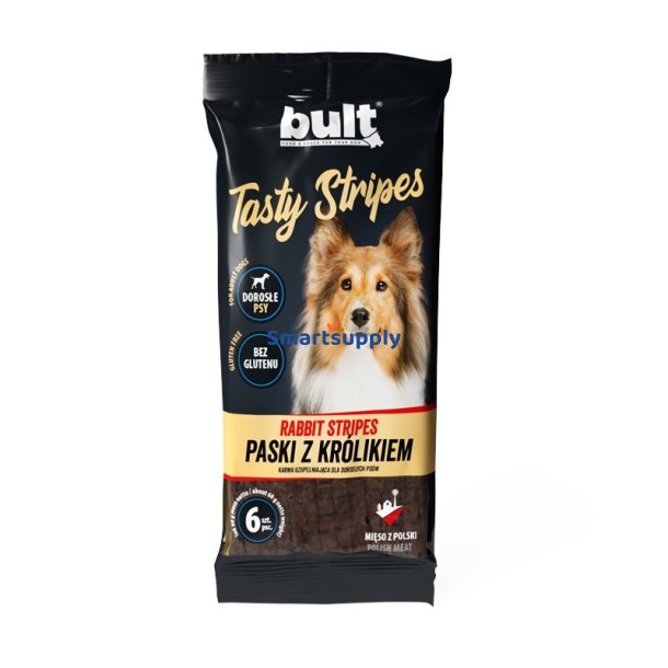 Bult Velsmagende Striber Kanin - Hundegodbid - 6 Stk