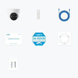 Reolink P434 - 4K Udendrskamera, Poe, 3X Optisk Zoom, Person-/Kretjs-/Dyreregistrering, Farve Nattesyn