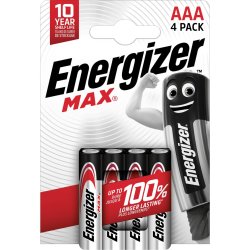 Energizer Max 438144 Batteri AAA LR03 4 stk. ko-pakke