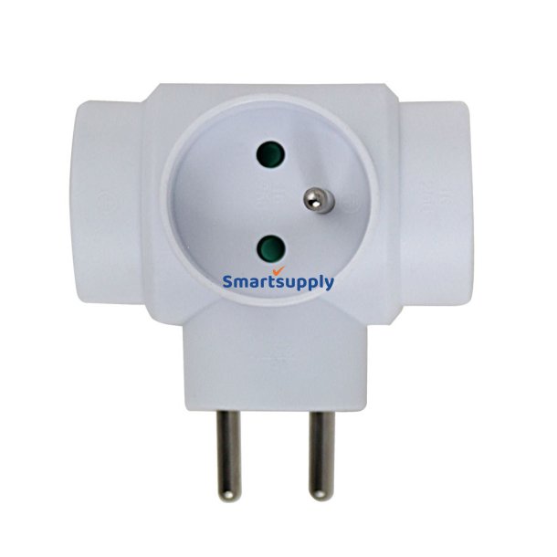 Esperanza Elk302w El-Splitter 3 Fatninger Hvid