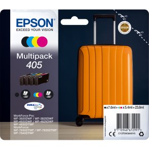 Epson 405 BCMY 4 stk blkpatroner original
