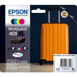 Epson 405 XL BCMY 4 stk blkpatroner original