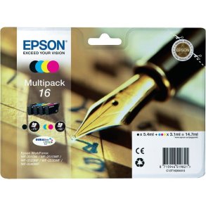 Epson 16 BCMY 4 stk blkpatroner original